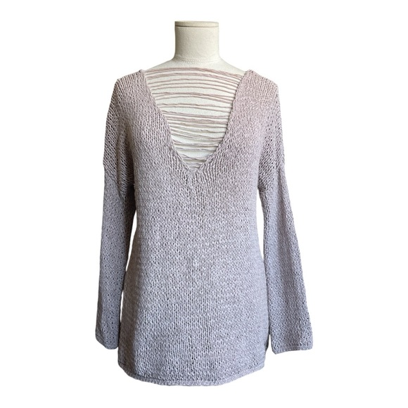 Ulla Johnson Beige/Tan Open Knit Sweater Petite - Picture 1 of 6